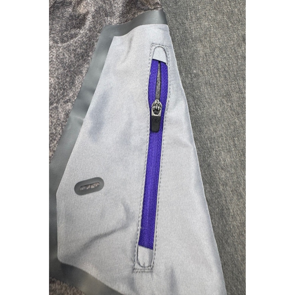 Holloway Cattlemens Congress Pullover Jacket Mens L Purple Gray Quarter Zip - Picture 7 of 11